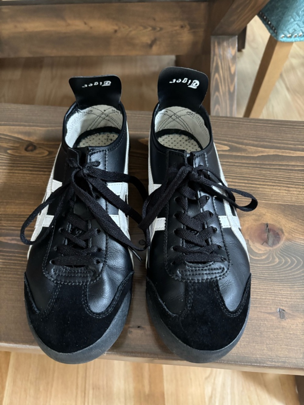 Onitsuka Tiger by Asics Black and White Low-Profile Sneakers